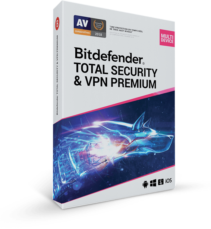 Bitdefender Total Security 2023 + Premium VPN – 10 Apparaten – 1 Jaar